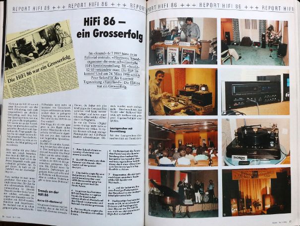 Report im Magazin Sound Ausgabe 5/86