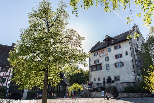 Prachtvolles Wetter in Greifensee. Das Schloss erwartet die Liebhaber hochwertiger Musikanlagen.