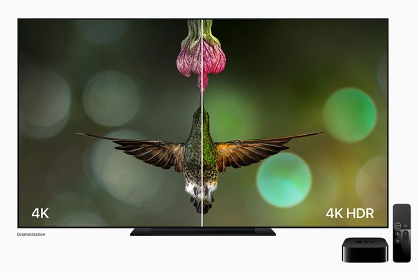 Kräftiger und natürlicher: Die Kombination von 4K mit HDR auf Apple TV 4K bietet unglaublich scharfe Bilder und sattere, naturgetreuere Farben (Simuliertes Bild zur Veranschaulichung).