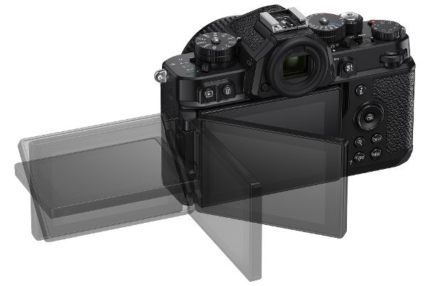 Die Nikon Z f ist die erste spiegellose Vollformatkamera der Z-Serie, die mit einem neig- und drehbaren Monitor ausgestattet ist.