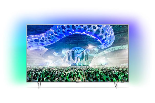 Der neue Philips-Ambilight-UHD-TV 65PUS7601 von TP Vision.