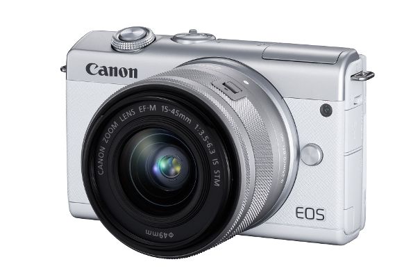 Canon EOS M200: Die spiegellose Systemkamera im APS-C-Format kombiniert DSLR-Qualität und Smartphone-Bedienungskomfort.