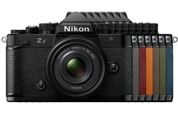 Mehrheitlich gedämpft: Neben einem hellen Orange stehen vor allem gedeckte Farbtöne bei der Nikon Z f zur Auswahl.