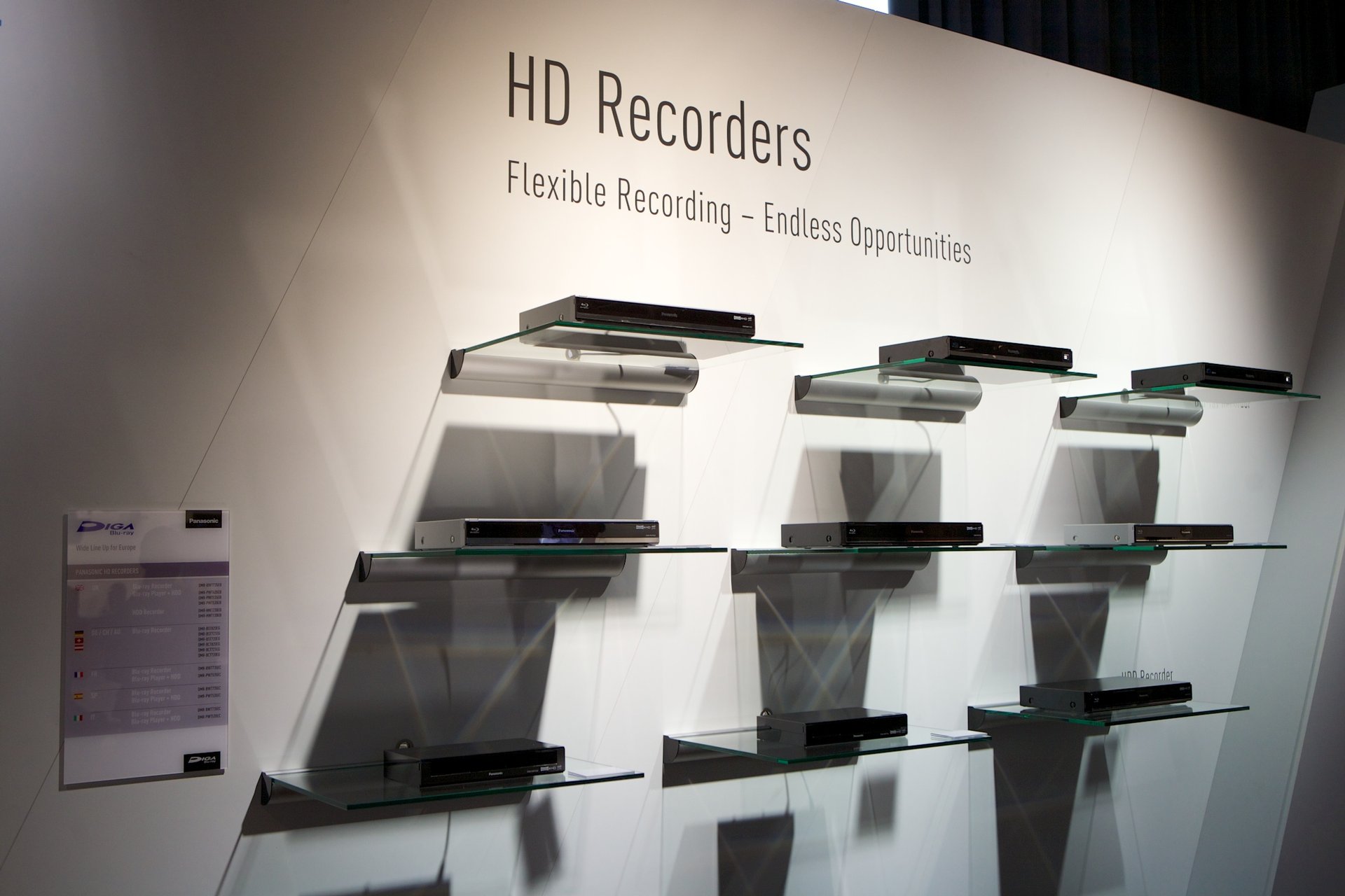 Breites Sortiment an Hard-Disk und Blu-ray-Recordern