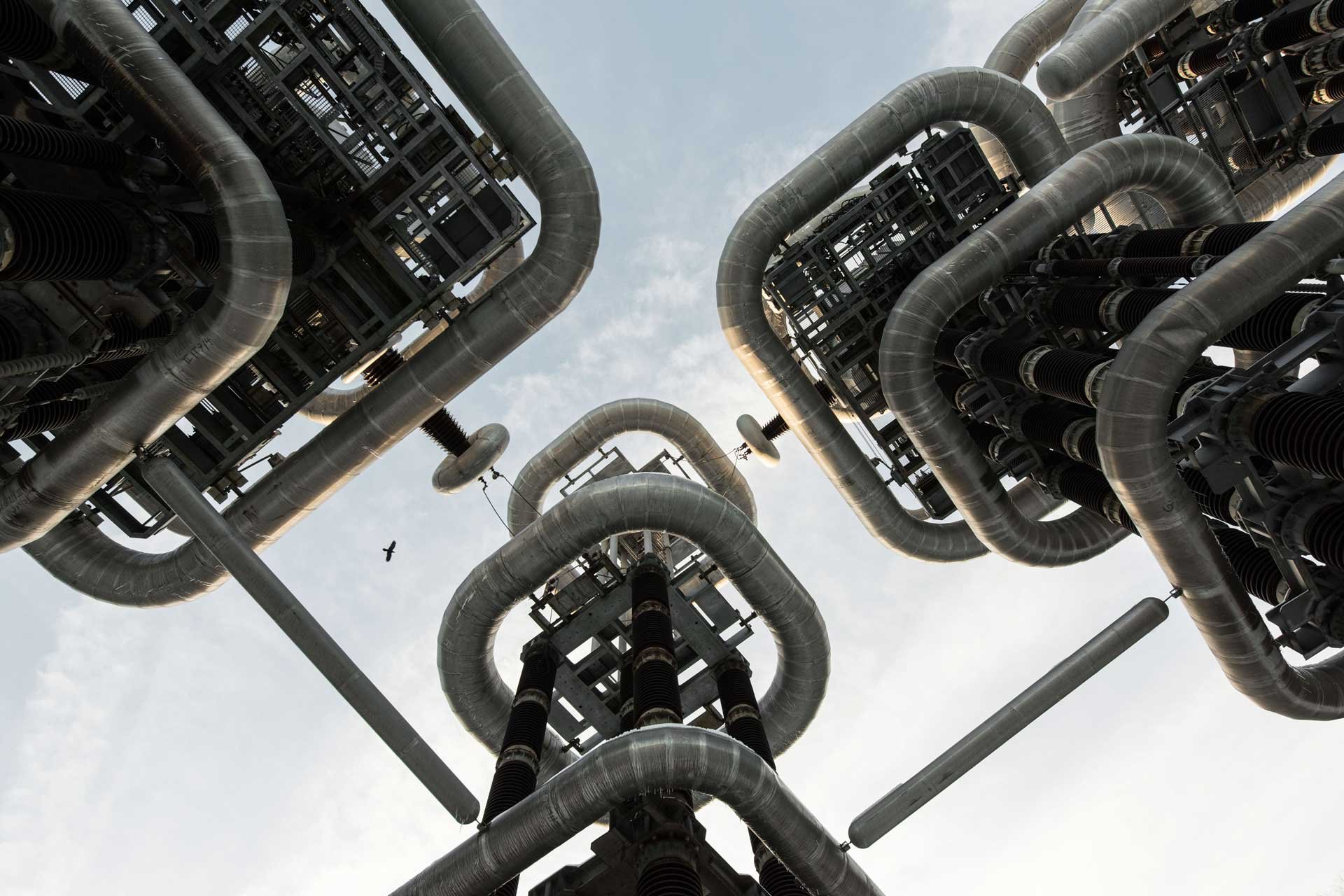 Hochfrequenz: Dieses Bild wurde in einem stillgelegten Versuchskraftwerk in der Nähe von Moskau aufgenommen, das von einem halben Dutzend Hunden bewacht wurde.