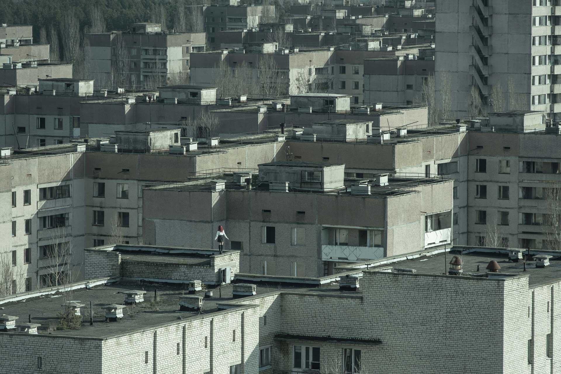 Mutterseelenallein: das Bild soll die völlige Einsamkeit einfangen, die die Stadt Prypjat einhüllt. 