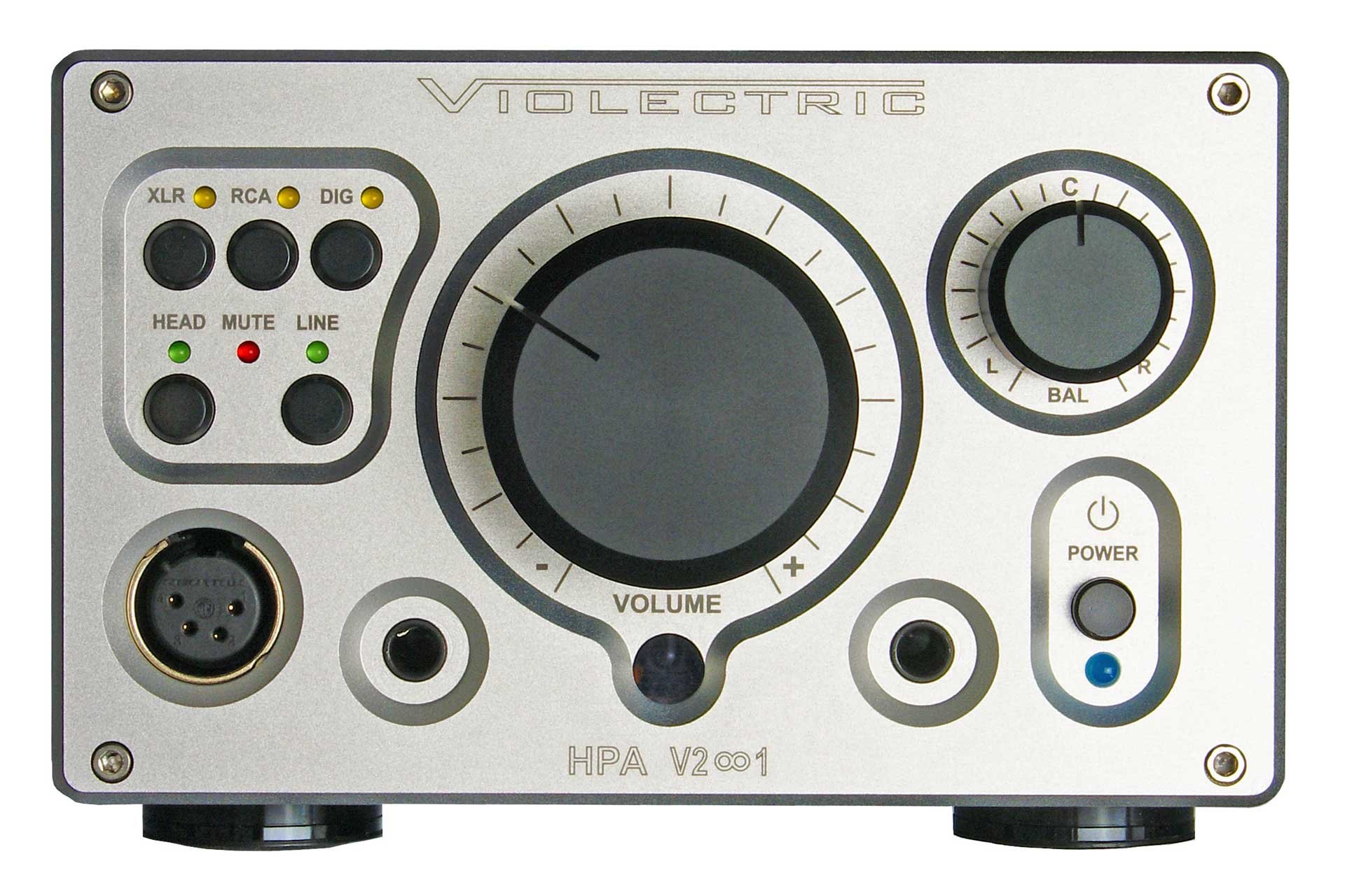 Der Kopfhörerverstärker HPA V281 ist das Flaggschiff der Violectric-Kopfhörerverstärker von Lake_People. Er besitzt vier transistorierte Verstärker für echten symmetrischen Betrieb. Lautstärke, Eingangs- und Ausgangswahl können optional ferngesteuert werden. Ebenso ist eine 128-stufige Lautstärkeregelung per Relais verfügbar, wie auch eine Auswahl von sechs digitalen Eingängen. 