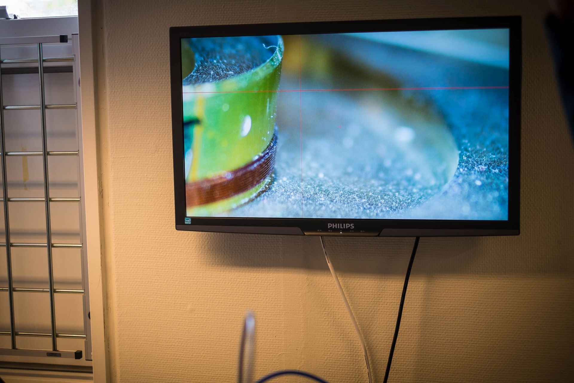 Mit dem Monitor können die Verfahrenstechniker die Positionierung optimieren.