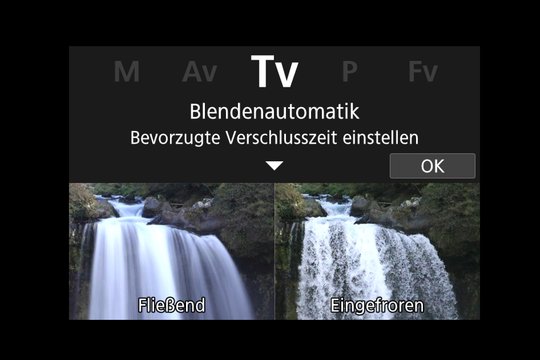 Wahlrad-Symbol Tv, Blendenautomatik.