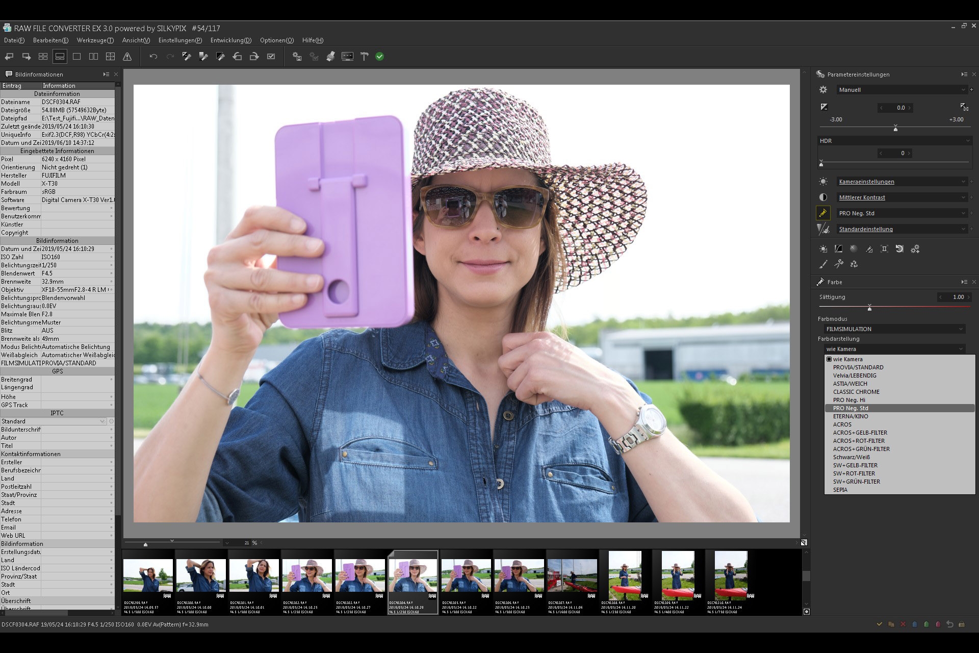 X-T30 Filmsimulation Pro Neg. Std