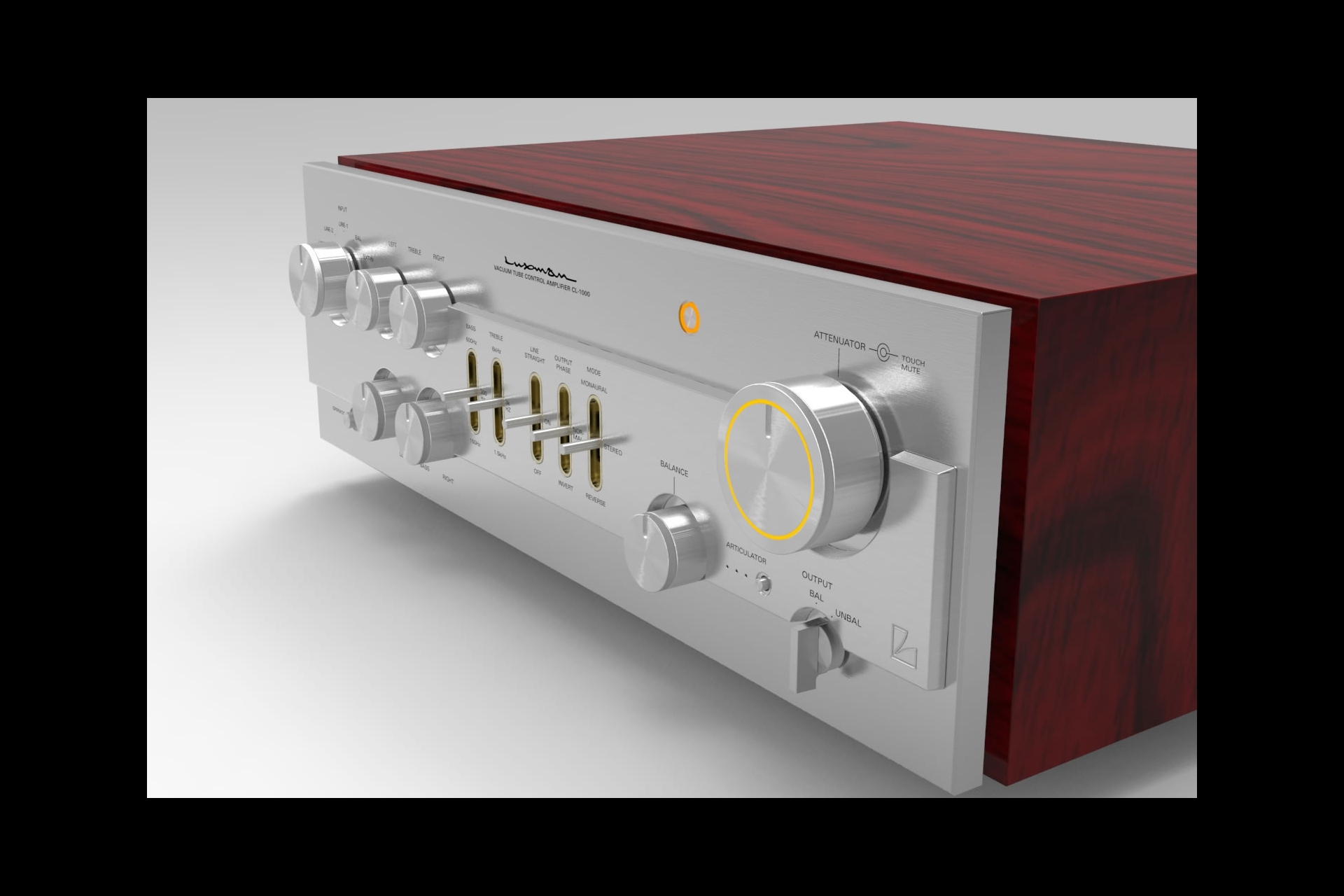 Luxman pflegt seine Design-Tradition und liegt damit nun voll im Trend. Im Bild der CL-1000.