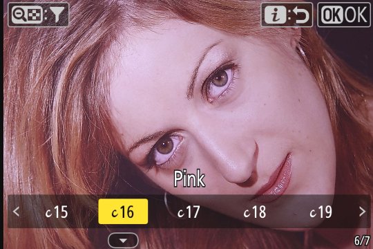 Nikon Z50II «Creative Picture-Control»-Konfiguration: Pink.