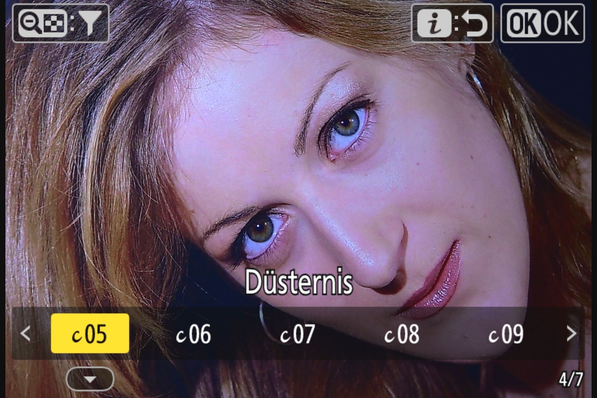Nikon Z50II «Creative Picture-Control»-Konfiguration: Düsternis.