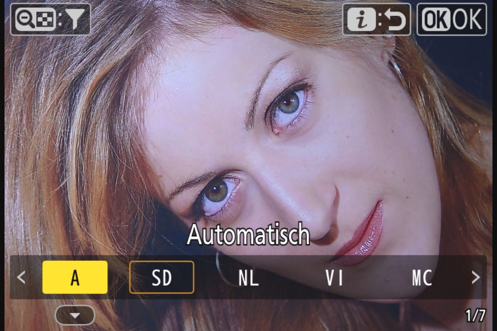 Nikon Z50II «Picture-Control»-Konfiguration: Automatisch.