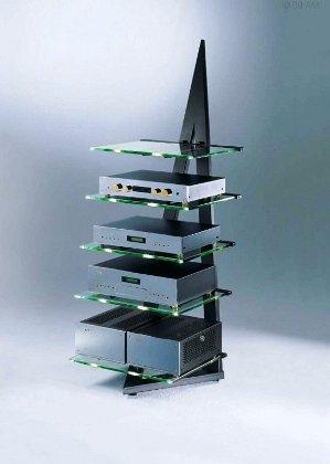 HiFi Rack Alphastatic mit LED-Beleuchtung