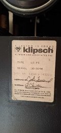 Klipsch La Scala - Factory Black 1988