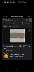 B&W Center Speaker LCR600 S3