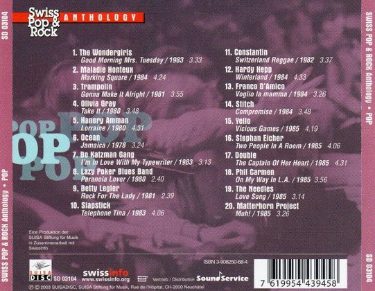 Swiss Pop & Rock Anthology: POP (CD in Topzustand)