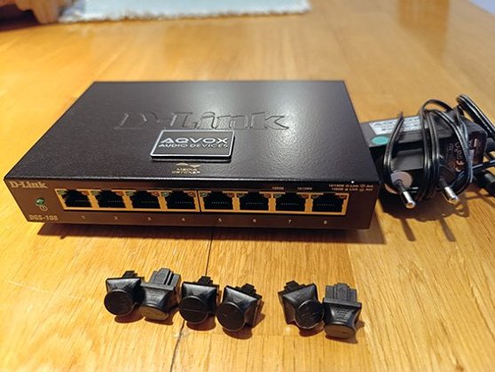 AQVOX SWITCH SE audiophiler High-End Netzwerk LAN Isolator