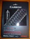 High End Audioquest CARBON 1.5m Digital Coax Kabel NEU