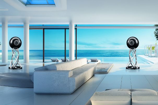 Beim französischen Hersteller Cabasse schwört man auf das Kugelprinzip. Hier das Modell La Sphère EVO.