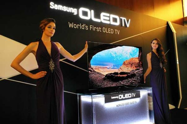 Samsung präsentierte seinen 55 Zoll OLED-Bildschirm bereits an der CES in Las Vegas. An der IFA soll er serienreif sein.