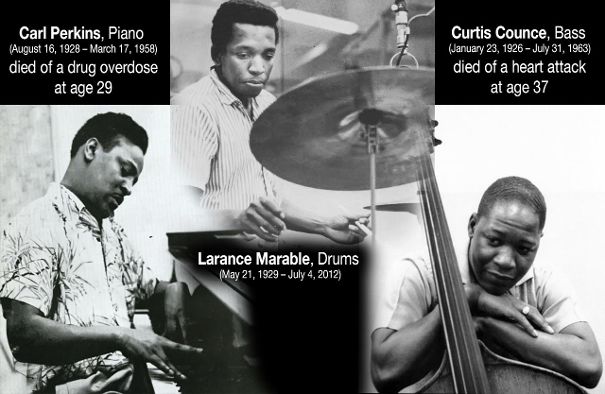 Auch in der Rhythmusgruppe gab es zwei tragische Schicksale. Drogen waren unter Jazzmusikern in den USA ein riesiges Problem. Doch auch die Gesundheitsversorgung, vor allem der schwarzen Bevölkerung, liess zu wünschen übrig. (Foto-Collage CH)