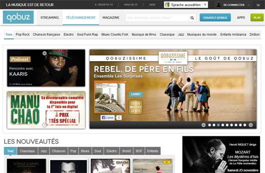 Musikdienst Qobuz