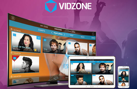 VidZone auf Samsung-Geräten
