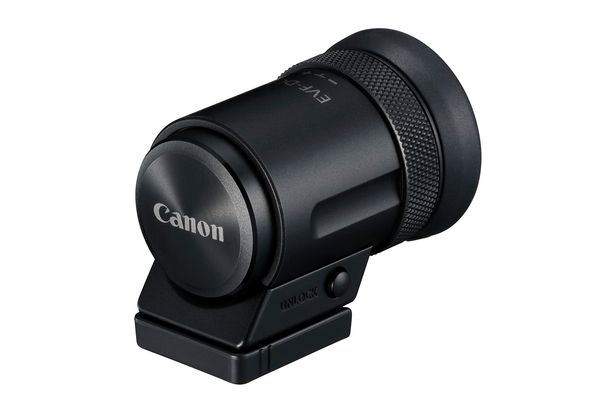 Canons neuer Sucher EVF-DC2: Mit einer Auflösung von über 2,3 Millionen Pixel und einer kompletten Bildfeldabdeckung unterstützt er den Fotografen bei der exakten Bildgestaltung.