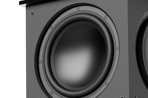 Die neuen Martin Logan Grottos verwenden aktiv angetriebene Aluminium-Treiber und zwei Passivmembranen.