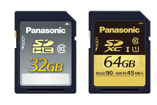 Panasonic SD Speicherkarten der Serien „Gold“, „Silver“ und „Blue“ 