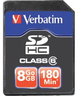 Flashkarten für HD Camcorder von Verbatim