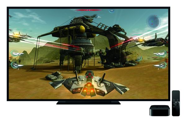 Apple betont, dass das teurere Apple TV Generation 4 auch eine Mini-Spielkonsole ist.