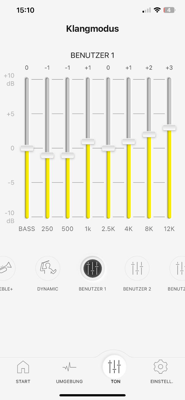 Der individuelle 8-Band-Equaliser in der Audio Connect App macht richtig Spass.