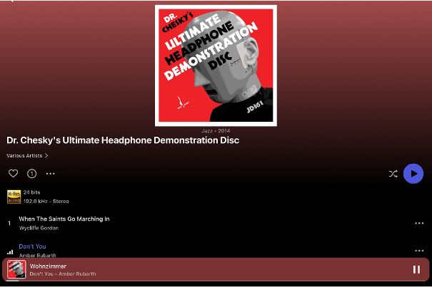 Audiophile Highlights, speziell auch für Kopfhörer: Auf dem Chesky-Label finden sich viele Titel in HiRes, die über den Px8 S2 gehört mit ausgeprägter Räumlichkeit und enormer Feinzeichnung gefallen.