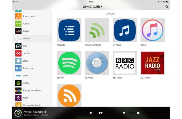 Jamcast harmoniert auch perfekt mit Sonos. Dann kann man sogar eine im PC eingelegte Audio-CD über Sonos-Lautsprecher abspielen.