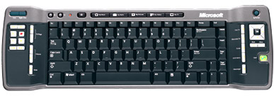 Das Microsoft Keyboard für die Bedienung des Media Centers