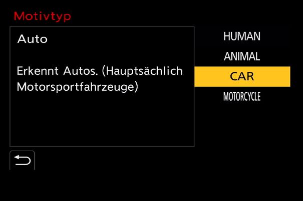 Erweitert: Die Motiverkennung der Lumix G9 II erkennt auch Autos und Motorräder.