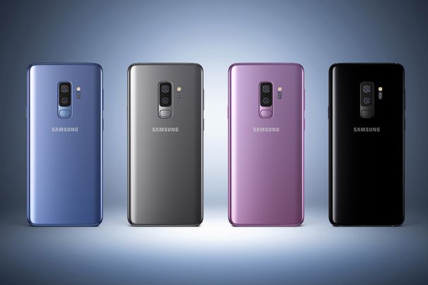 Für Mädchen, Buben und Büro: Das Samsung Galaxy S9+ gibt es in vier Farbvarianten, Coral Blue, Titanium Gray, Lilac Purple und Midnight Black.